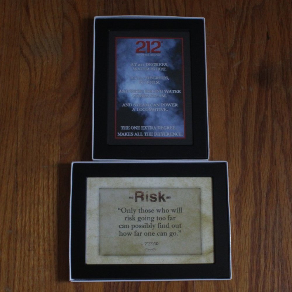 Pair of Unknown Brand Inspirational Plaques